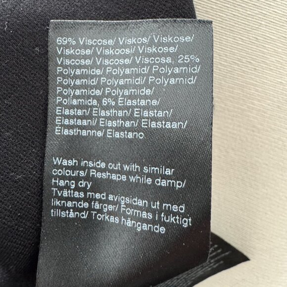 Filippa K "Pocket Shift Dress" in Black Jersey, size Small - Picture 7 of 10